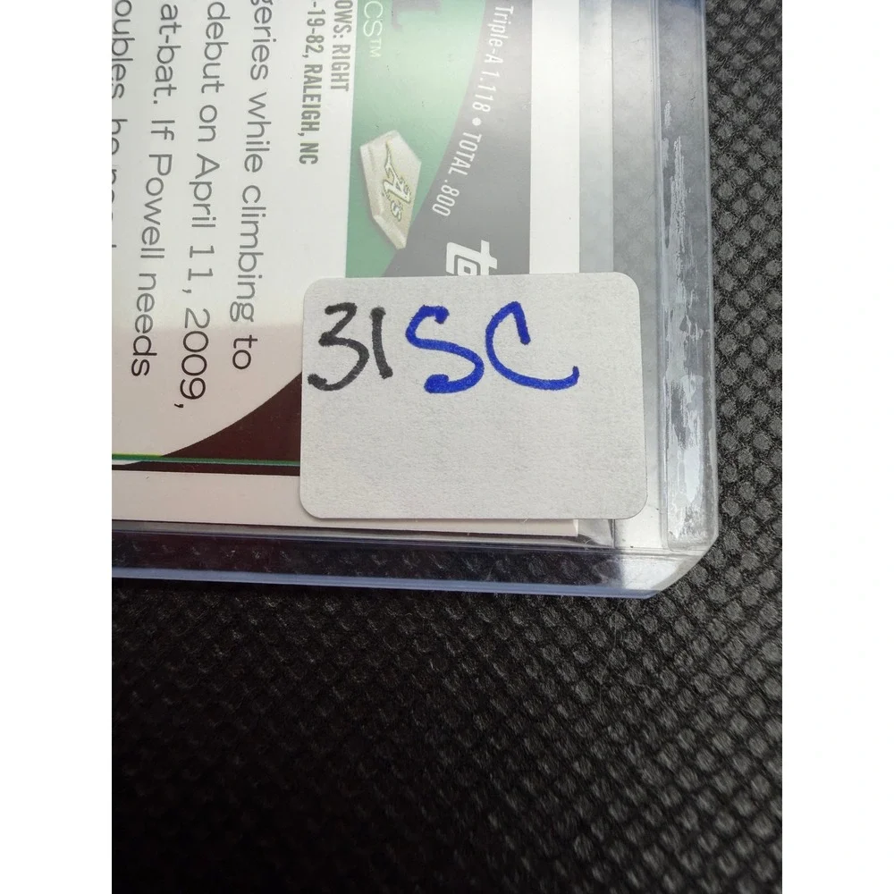 Landon Powell 2009 Topps Update RC #UH193 Oakland Athletics Signed Auto Card - Picture 6 of 6